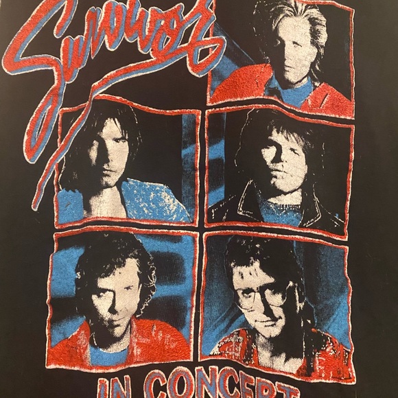 Vintage Custom Survivor In Concert On Tour Dead Stock Parking Lot Tour Tee - Picture 2 of 4